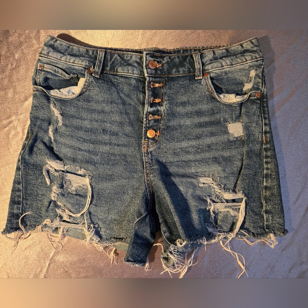 Maurices Super High Rise Jean Shorts